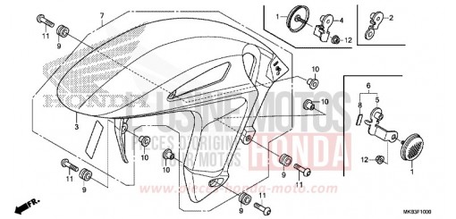 FRONT FENDER CBR1000RRG de 2016